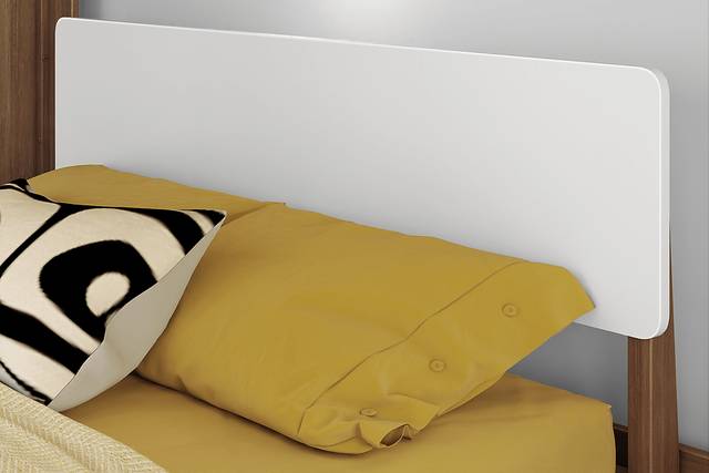 Kids Zuzana II Pecan White Twin/Full Bunk Bed - Thumbnail - Image 6
