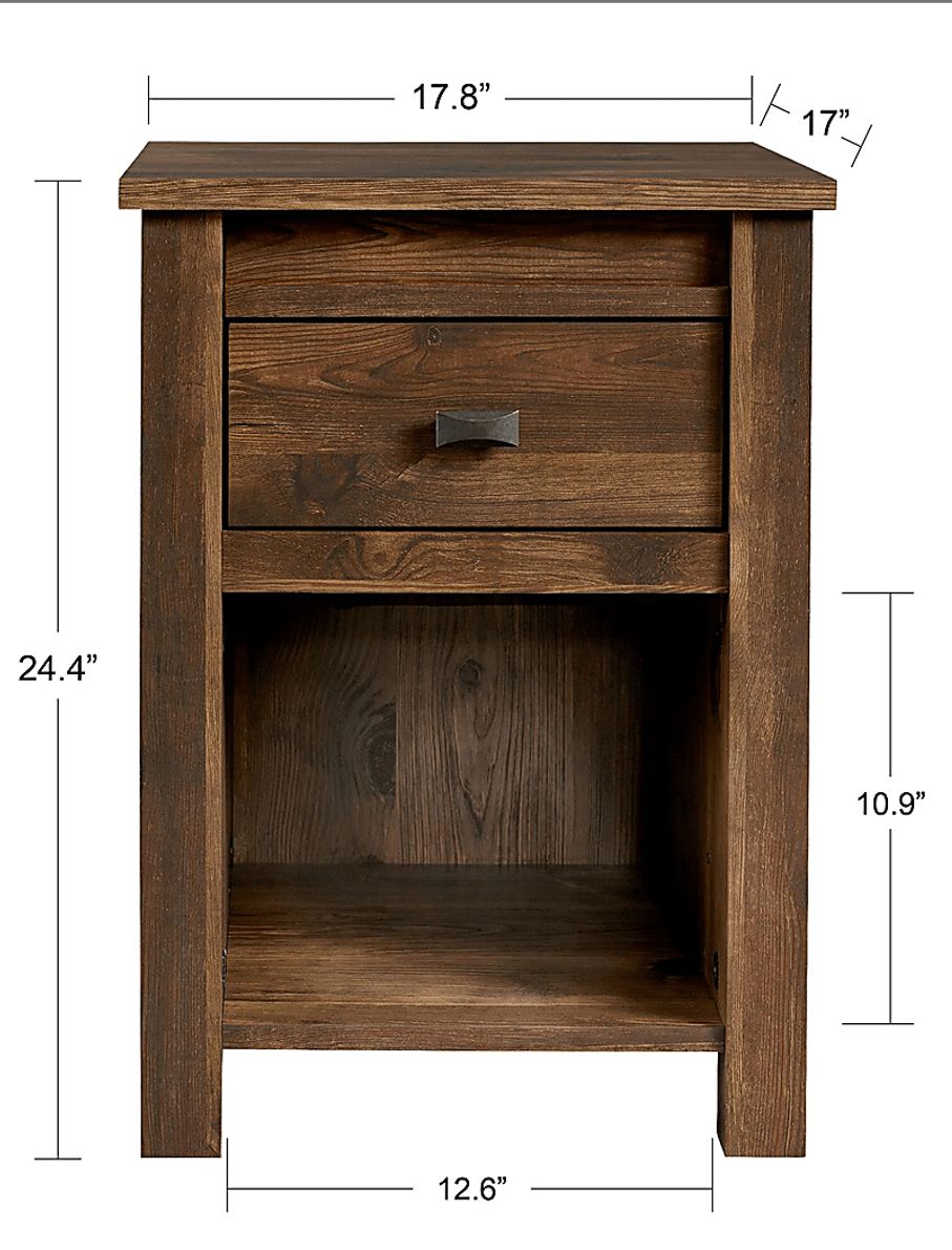 Kiedel Brown Nightstand