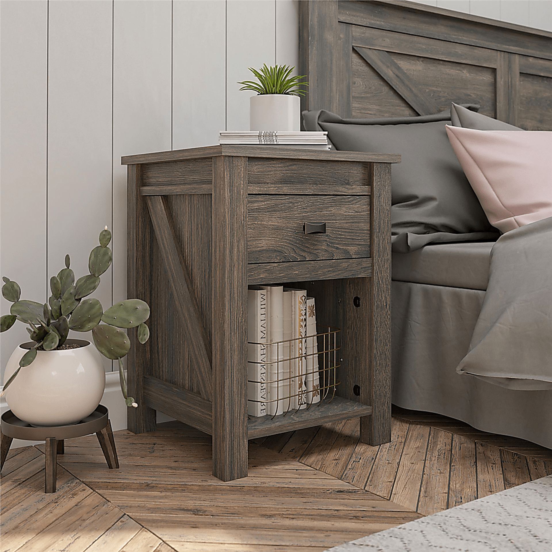 Kiedel Oak Nightstand - Image 5