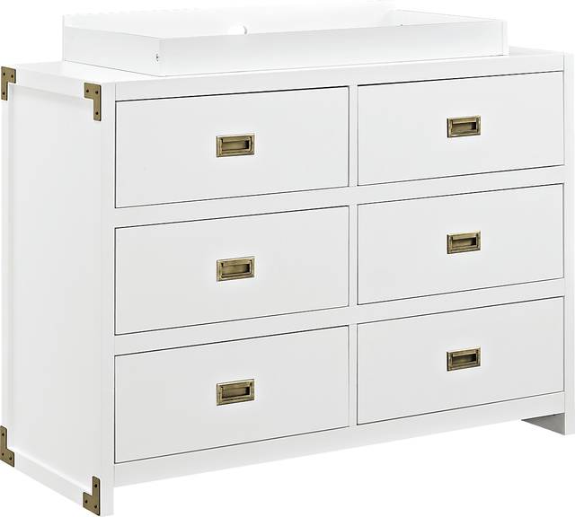 Kiernan White Dresser and Topper Set - Thumbnail - Image 1