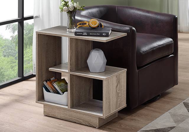 Kilberry Taupe Accent Table - Thumbnail - Image 2