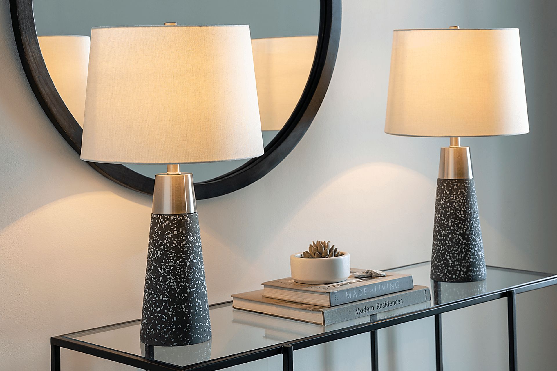 Kildate Edge Gray Table Lamps, Set of 2 - Image 7