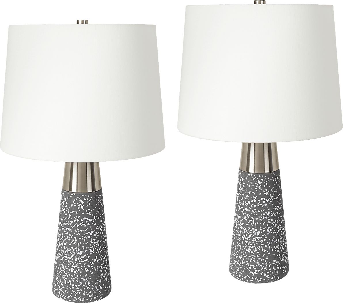 Kildate Edge Gray Table Lamps, Set of 2