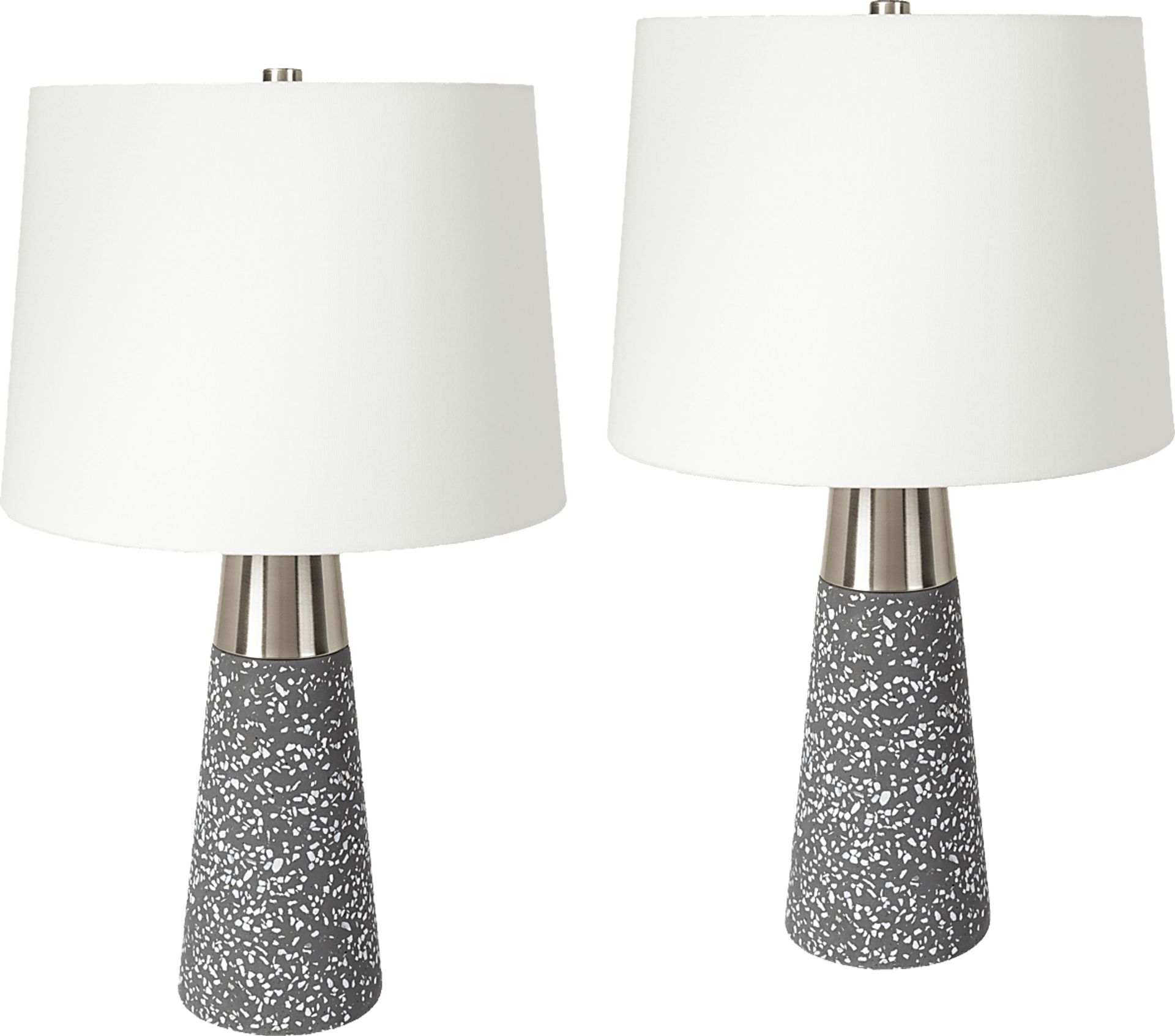 Kildate Edge Gray Table Lamps, Set of 2 - Image 1