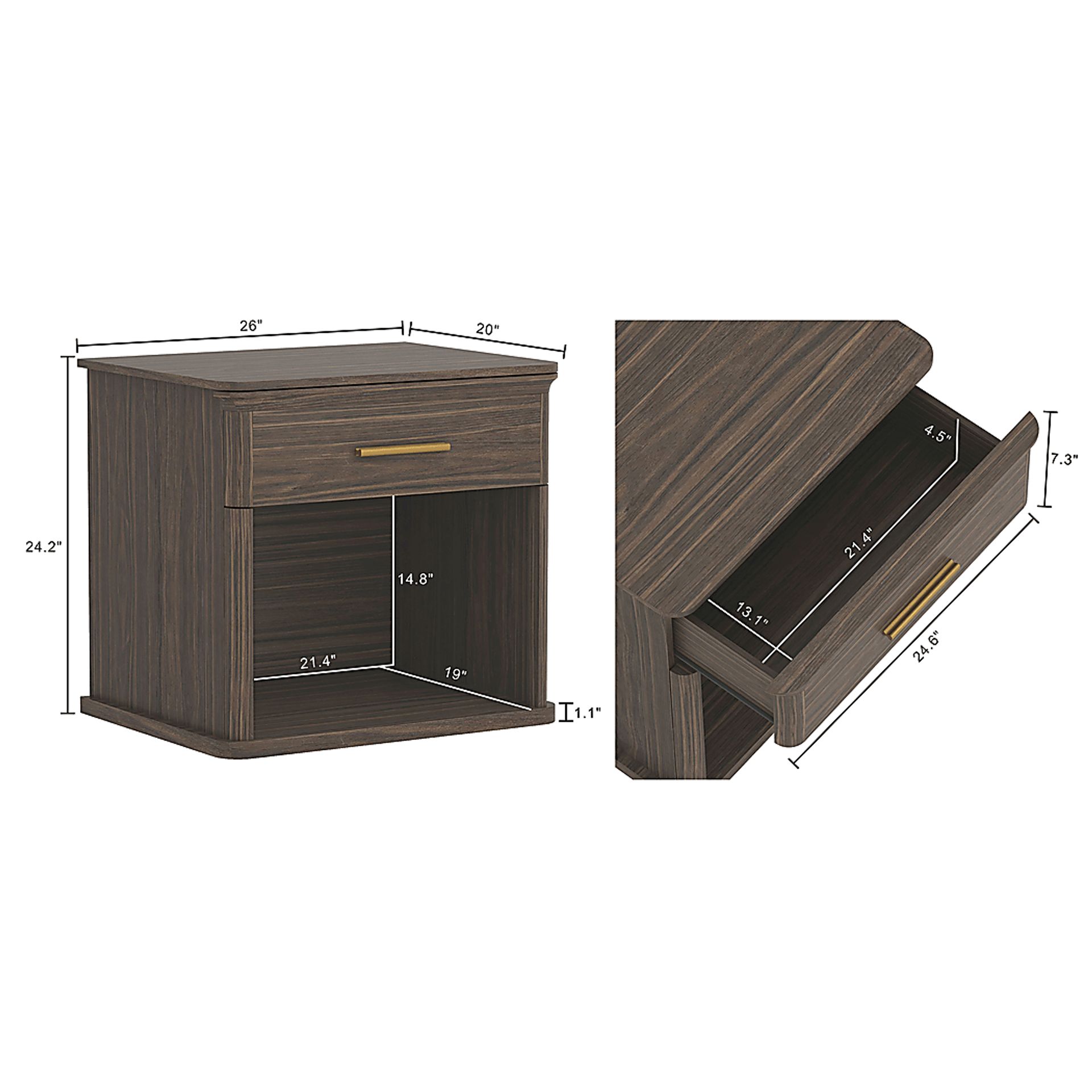 Kilde I Walnut Nightstand - Image 6