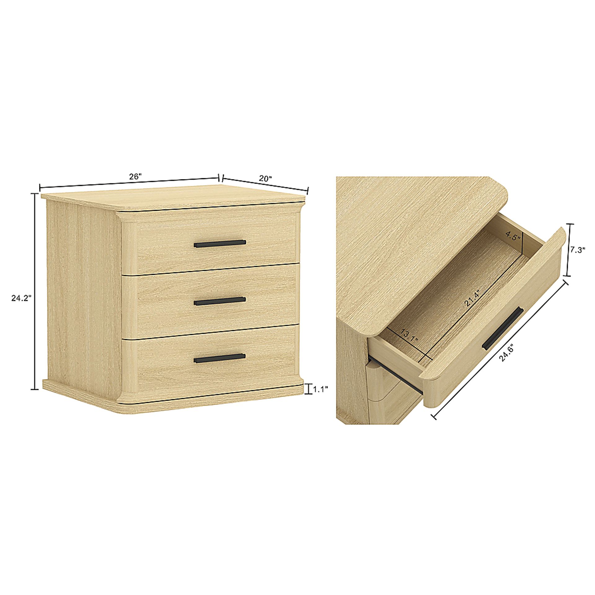 Kilde II Natural Nightstand - Image 6