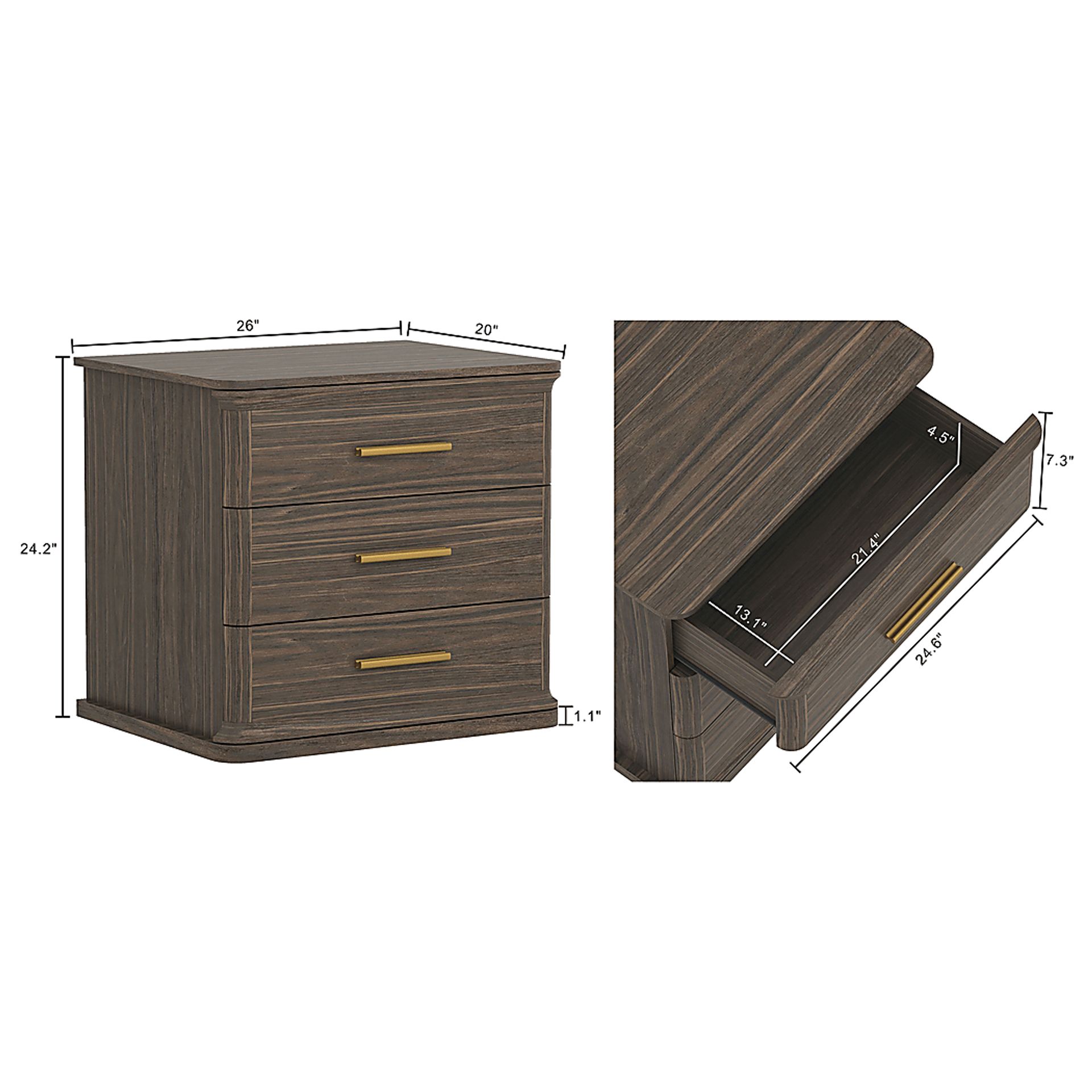 Kilde II Walnut Nightstand - Image 6