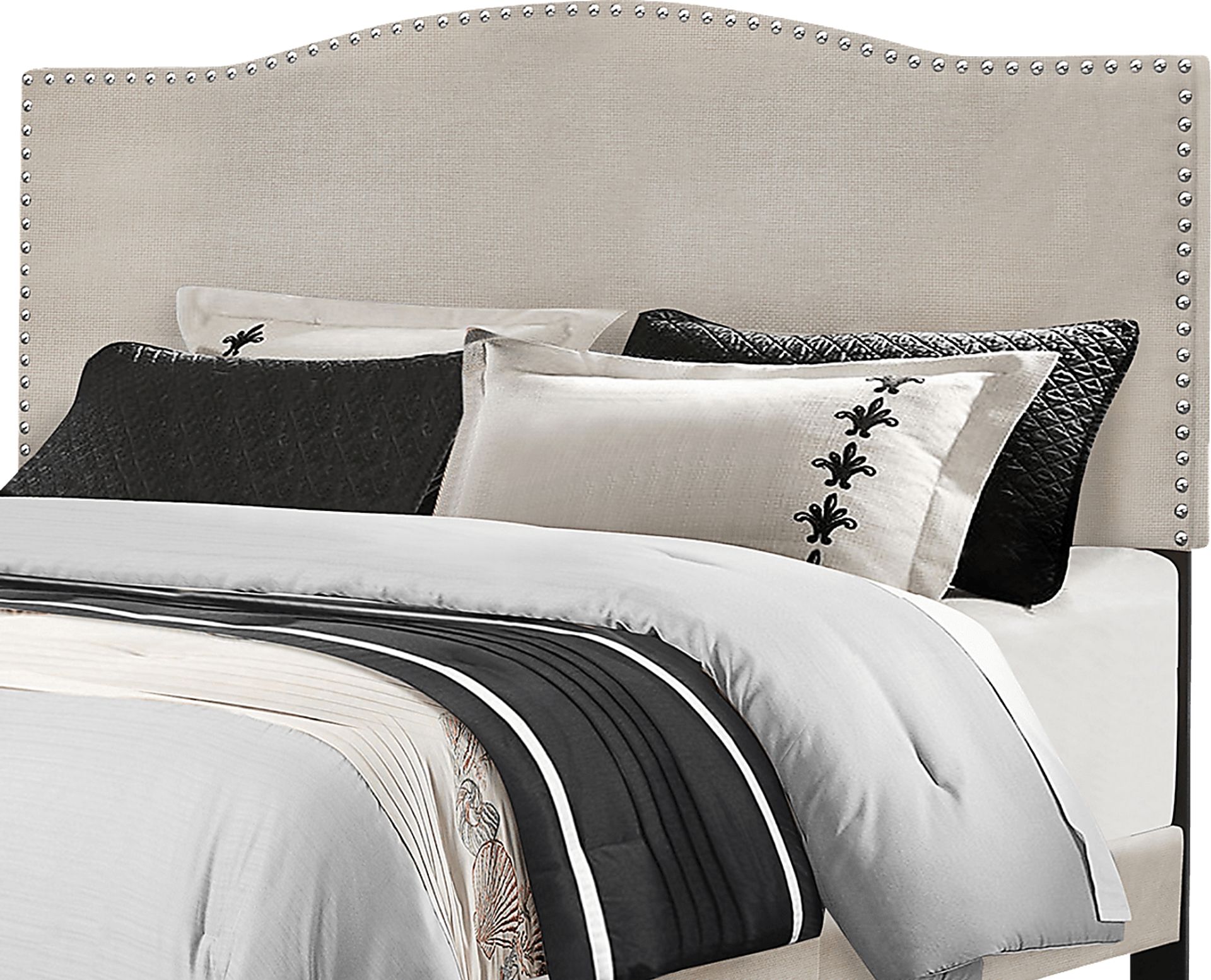 Kiley Dove Gray Queen Upholstered Bed - Image 2