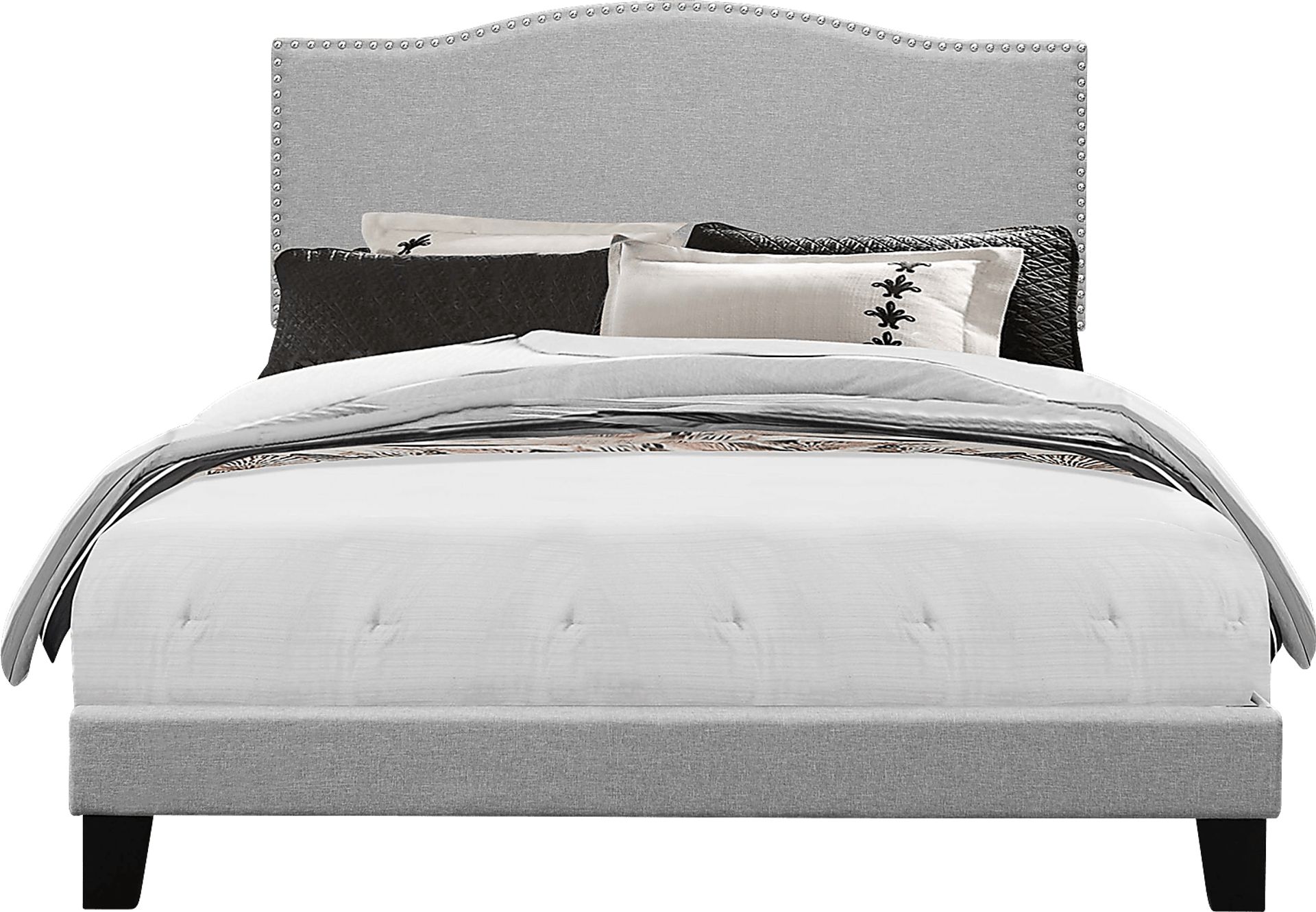 Kiley Gray Full Upholstered Bed - Image 1