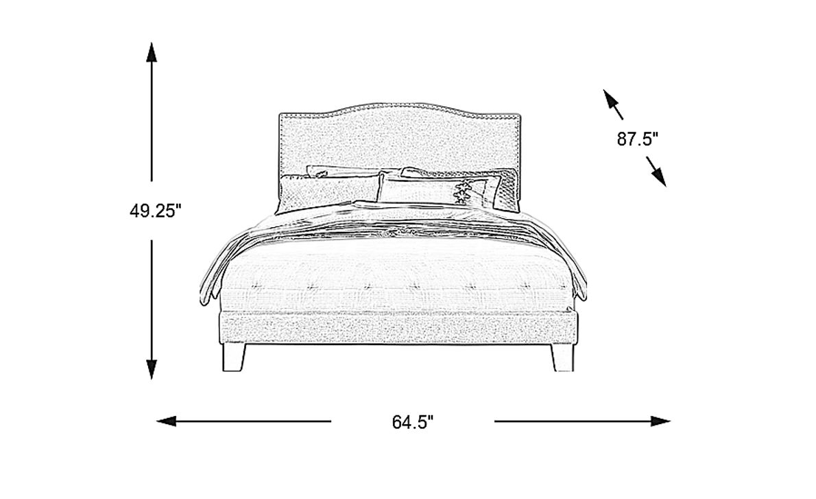 Kiley Linen Queen Upholstered Bed Rooms To Go