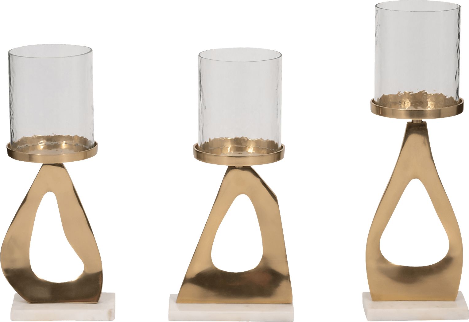 Kilkee Gold Candle Holder, Set of 3