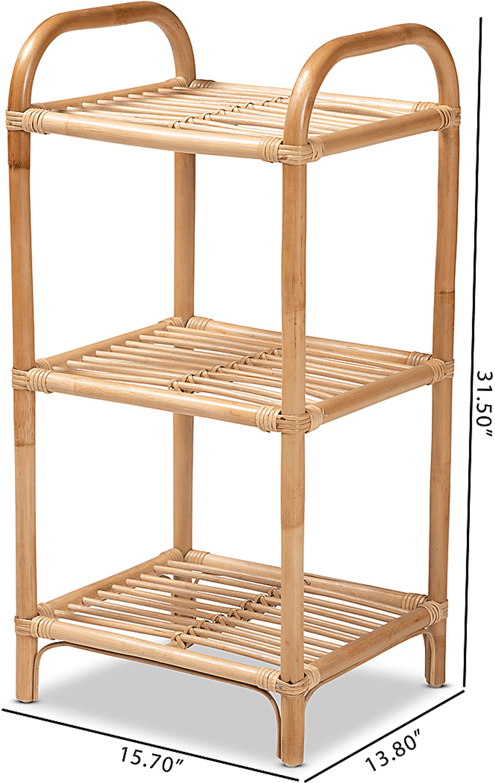 Kilmarnock Brown 3 Tier Display Shelf - Image 8