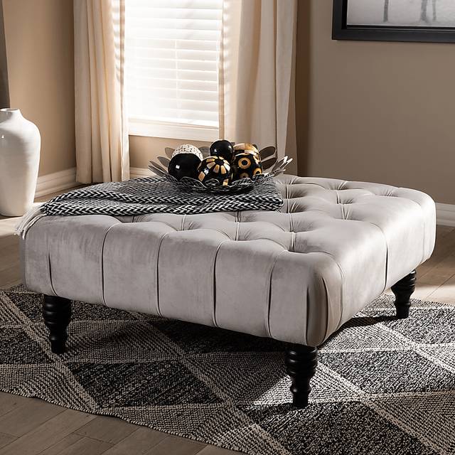 Kilon Gray Cocktail Ottoman - Thumbnail - Image 2