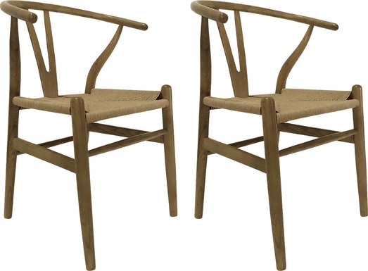 Kilps Beige Dining Chair, Set 2