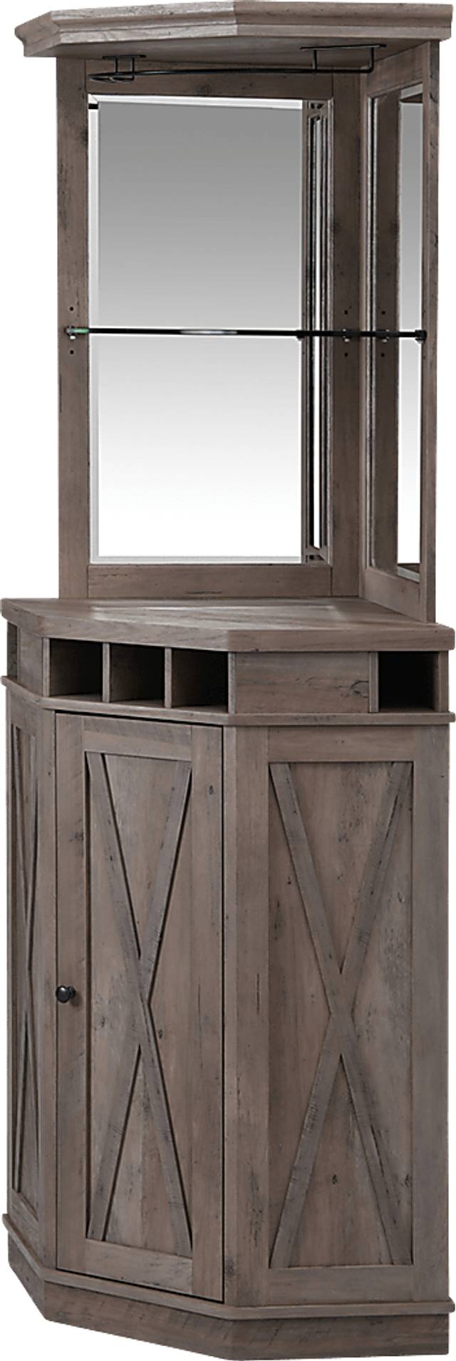 Kilso Gray Bar Cabinet - Thumbnail - Image 2
