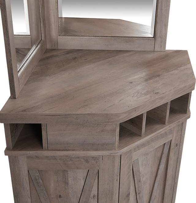 Kilso Gray Bar Cabinet - Thumbnail - Image 4