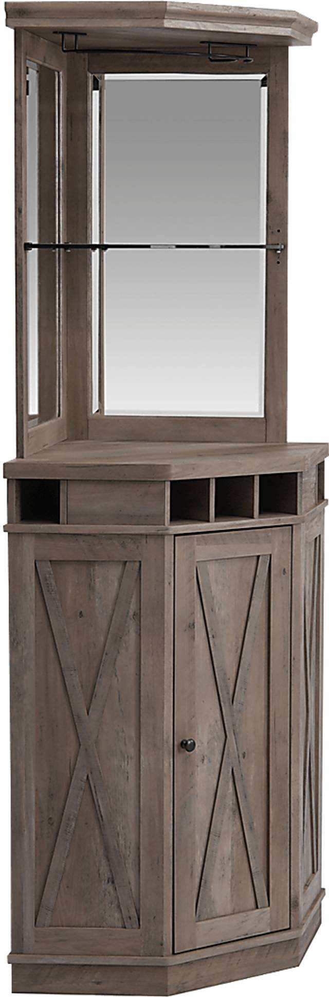 Kilso Gray Bar Cabinet - Thumbnail - Image 1