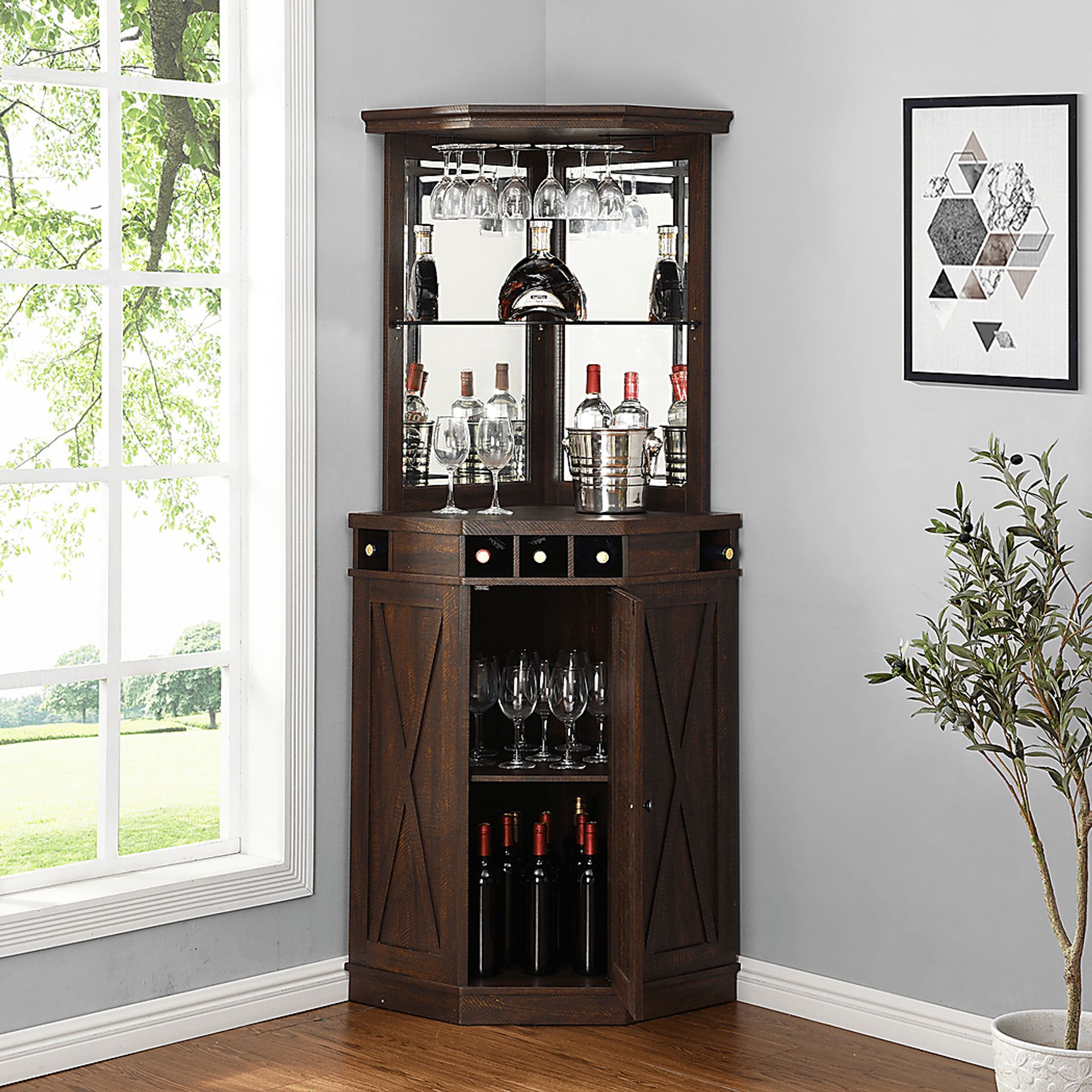 Kilso Mahogany Bar Cabinet - Image 5