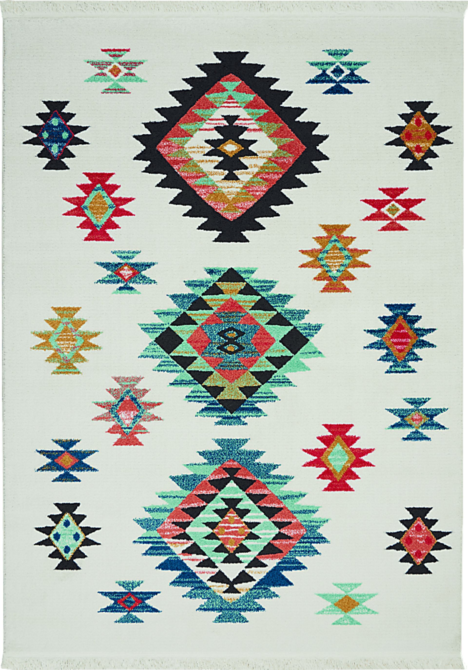 Kids Kima White 5'3 x 7'6 Rug - Image 1