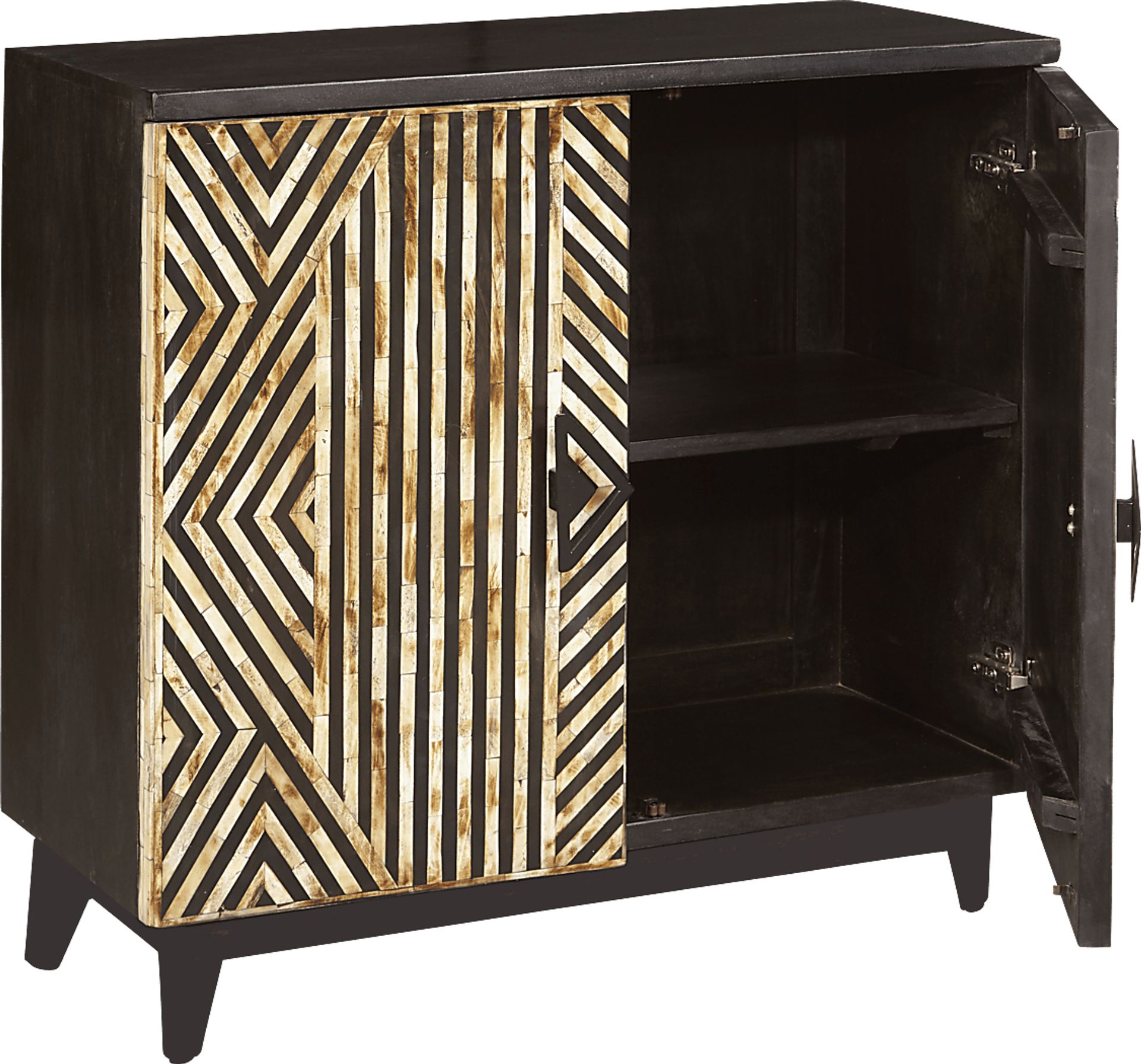 Kimamy Brown Dark Wood Accent Cabinet | Rooms to Go