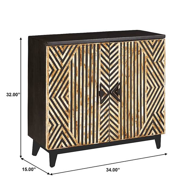 Kimamy Brown Accent Cabinet - Thumbnail - Image 9