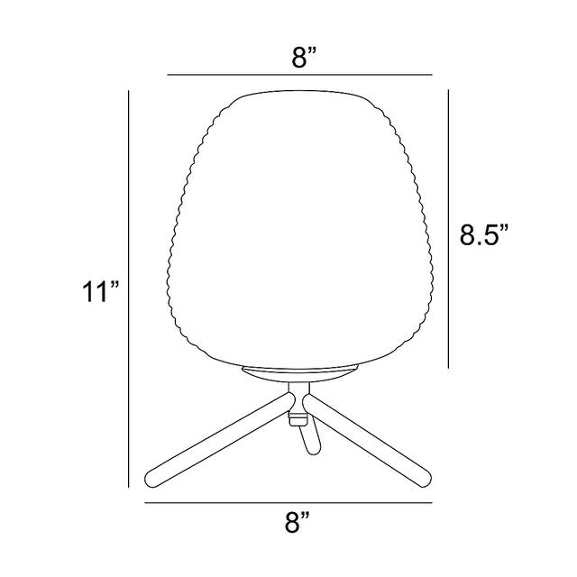 Kimball Cay White Lamp - Thumbnail - Image 4