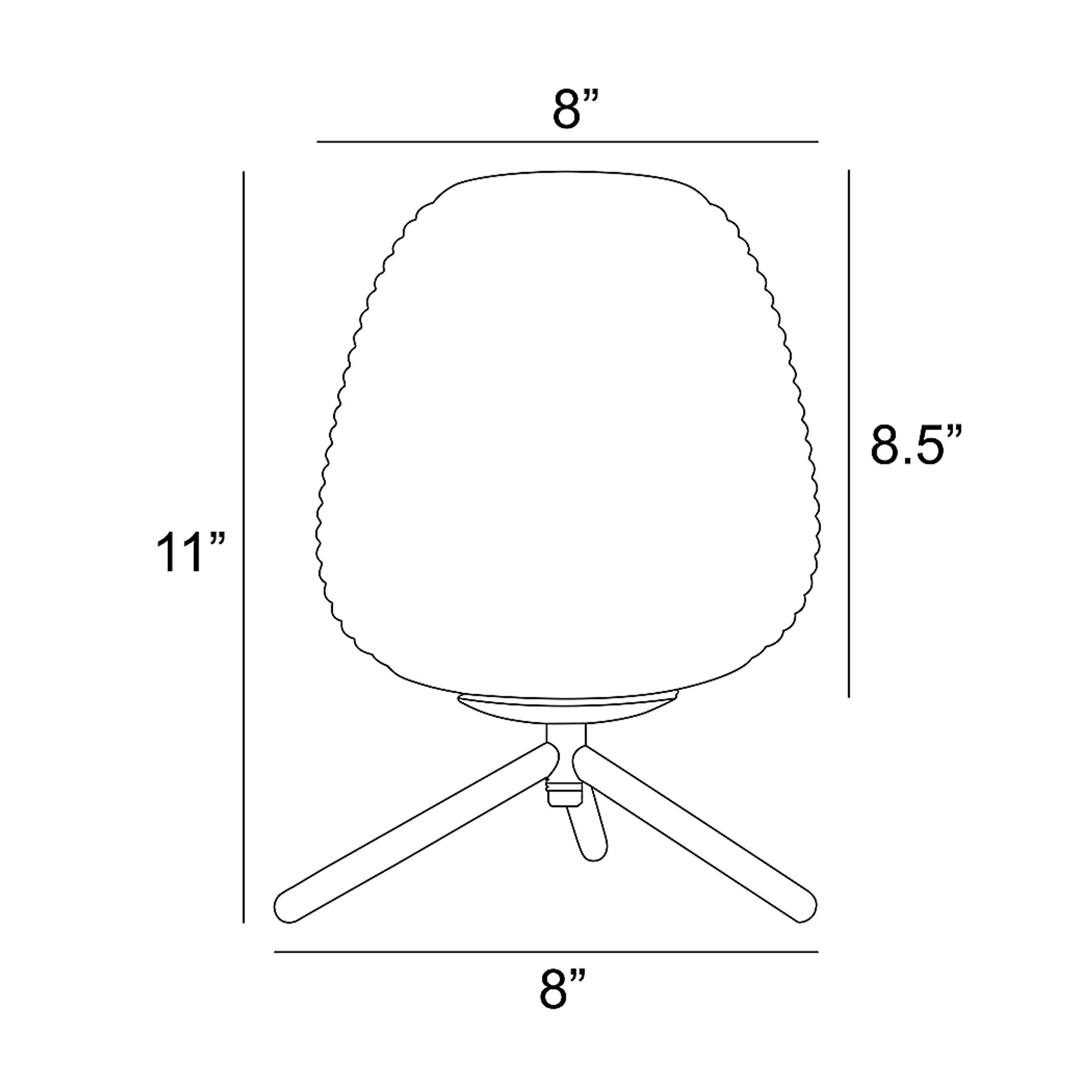 Kimball Cay White Lamp - Image 4