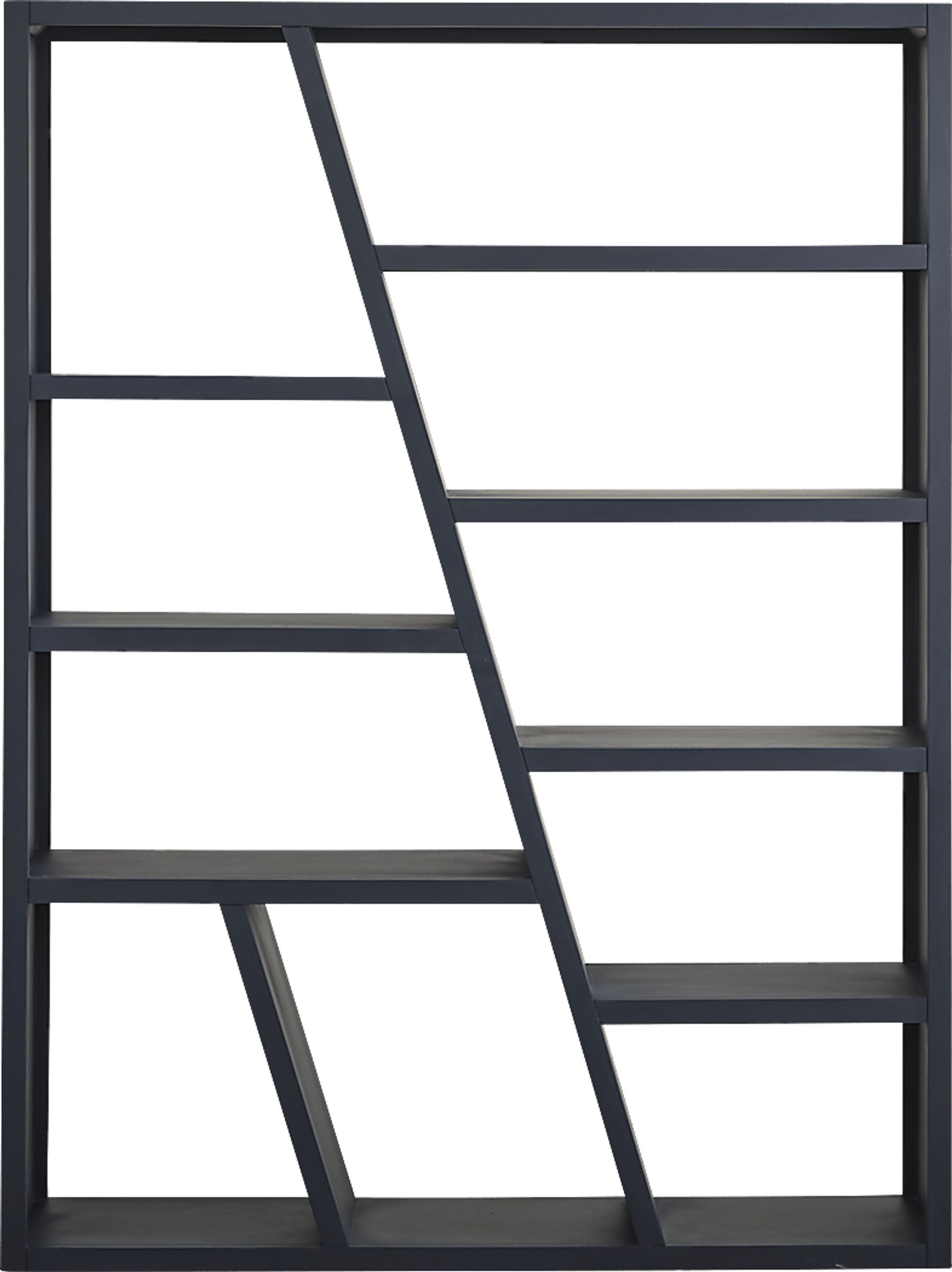 Kimball Junction Dark Blue 54" Room Divider Bookcase - Image 1