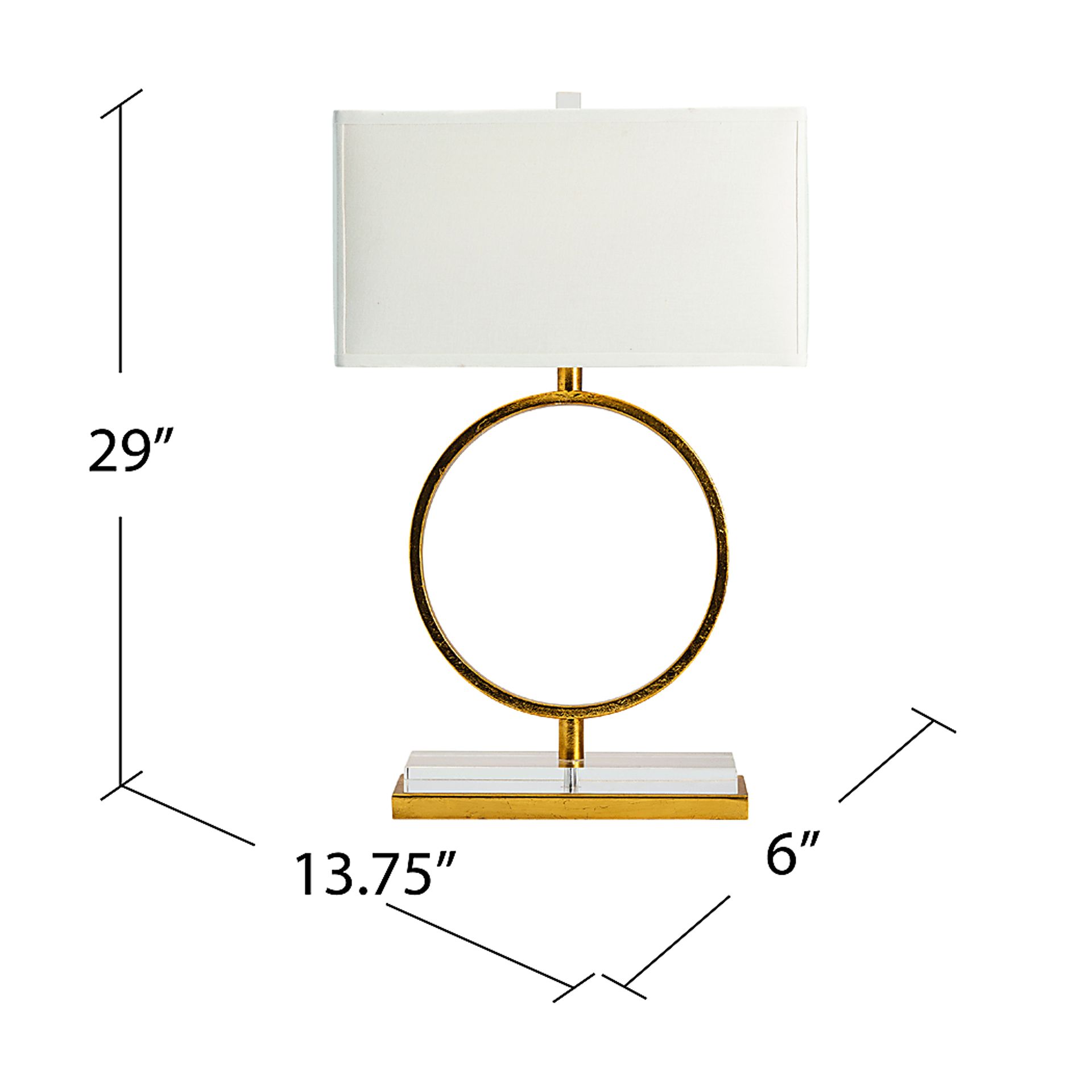 Kimball Post Gold Lamp - Image 4