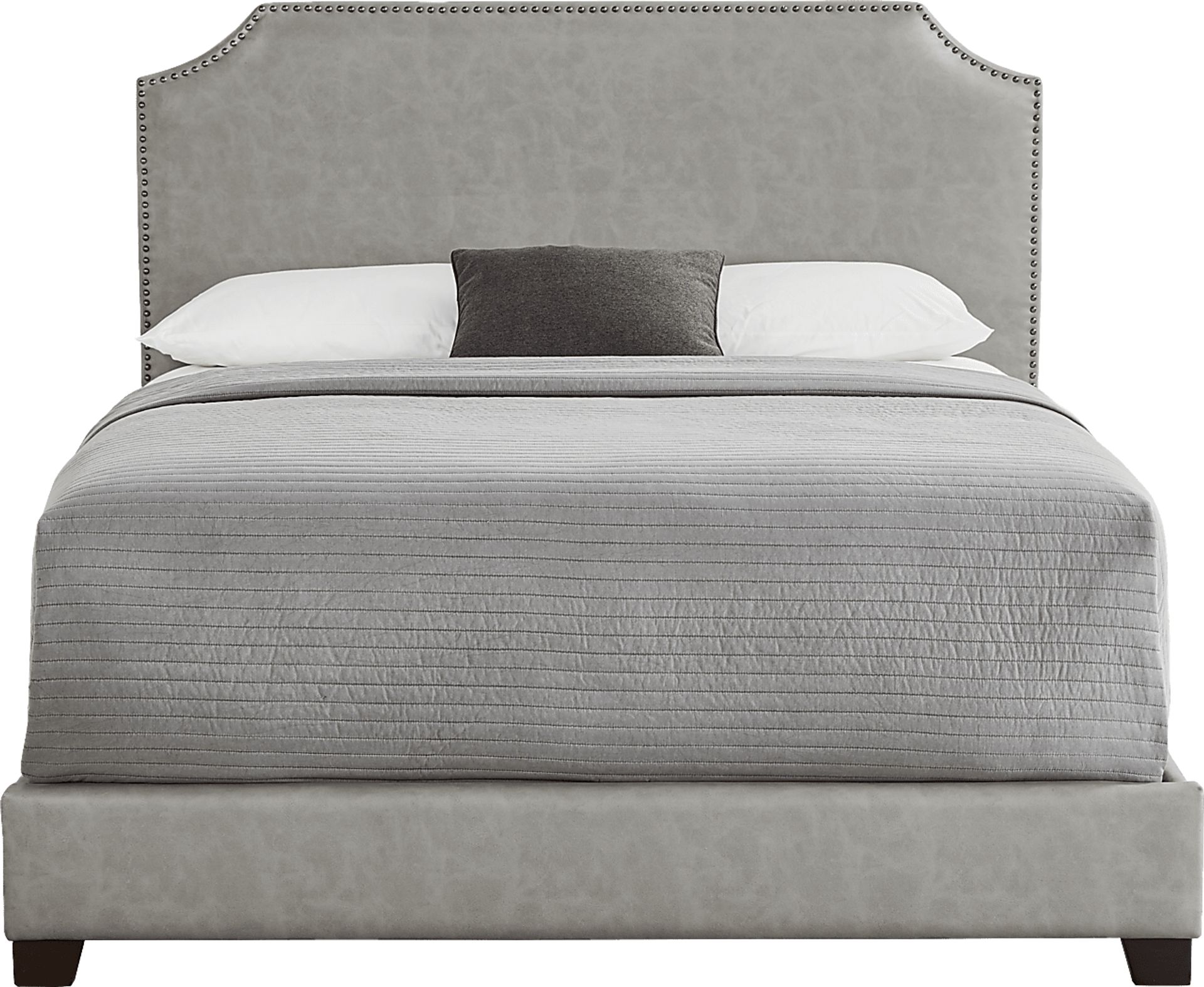 Kimberley Gray 3 Pc Queen Upholstered Bed - Image 1