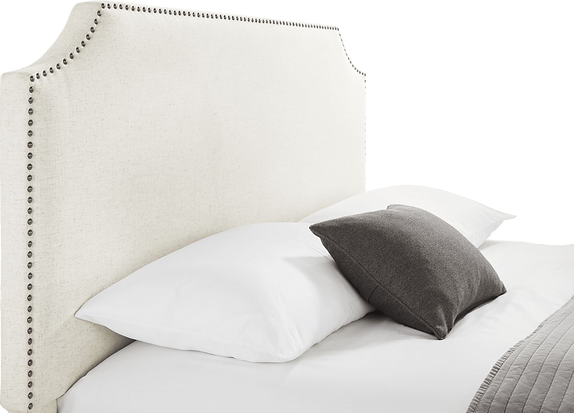 Kimberley White 3 Pc King Upholstered Bed - Image 2