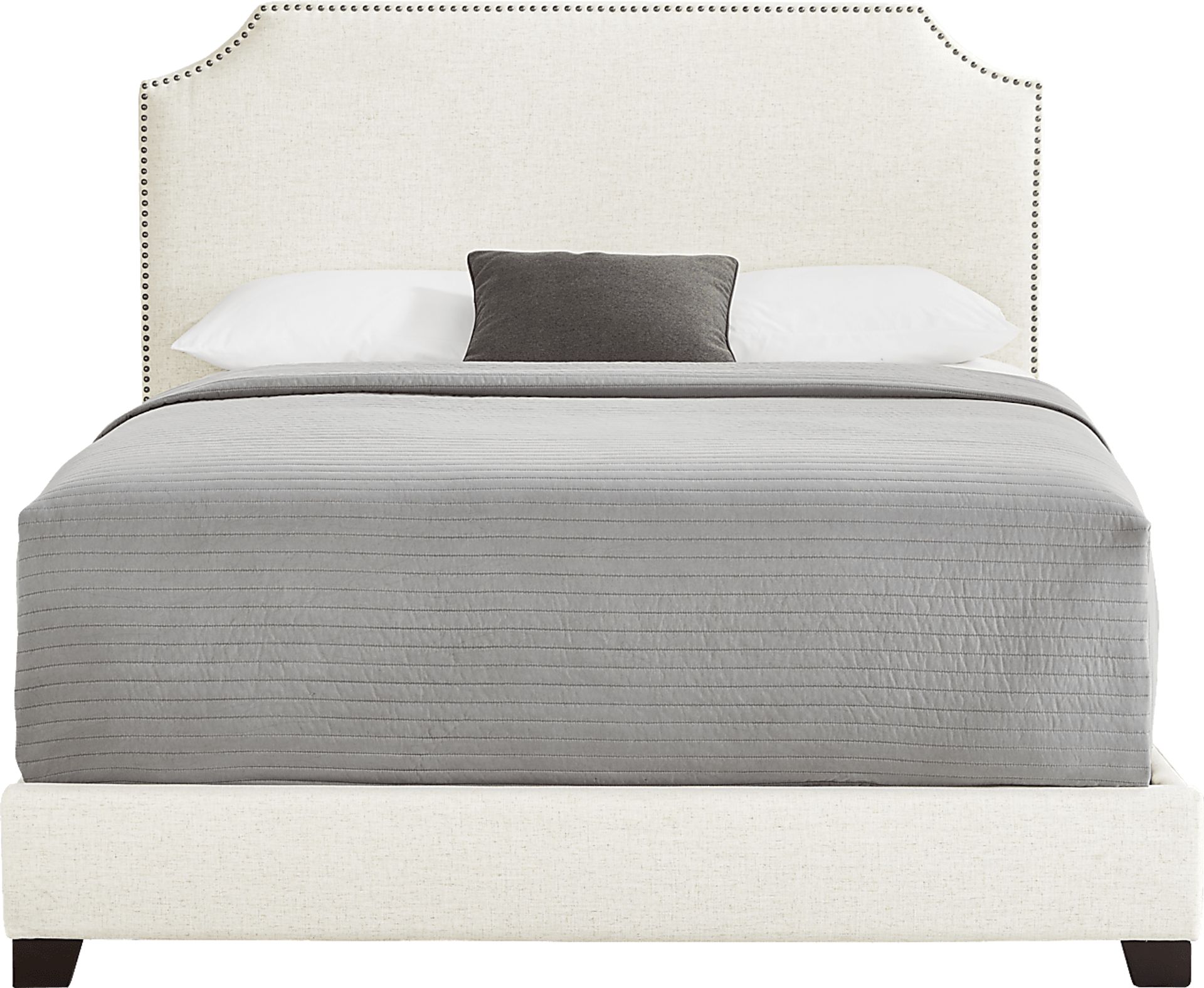 Kimberley White 3 Pc King Upholstered Bed - Image 1