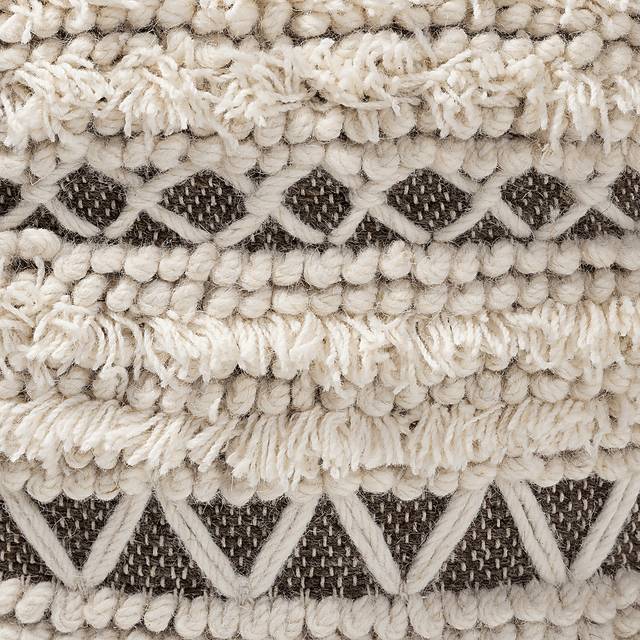 Kimble Drive Beige Pouf - Thumbnail - Image 3
