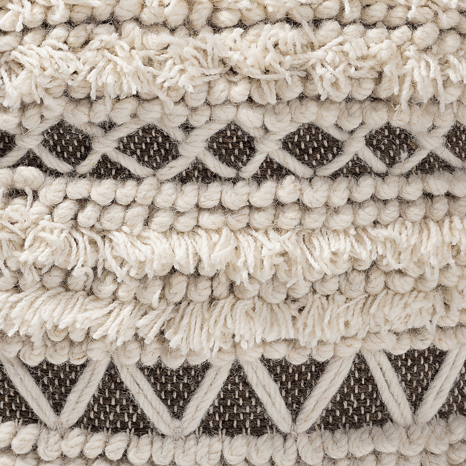 Kimble Drive Beige Pouf - Image 3