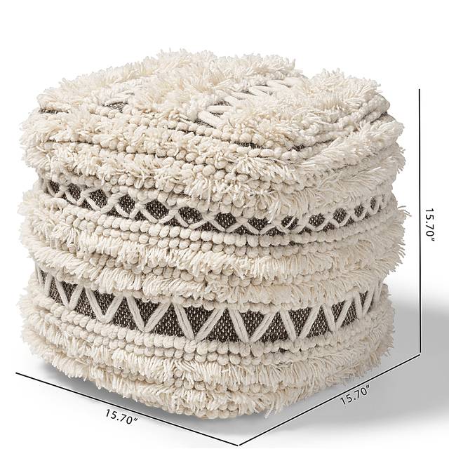 Kimble Drive Beige Pouf - Thumbnail - Image 6