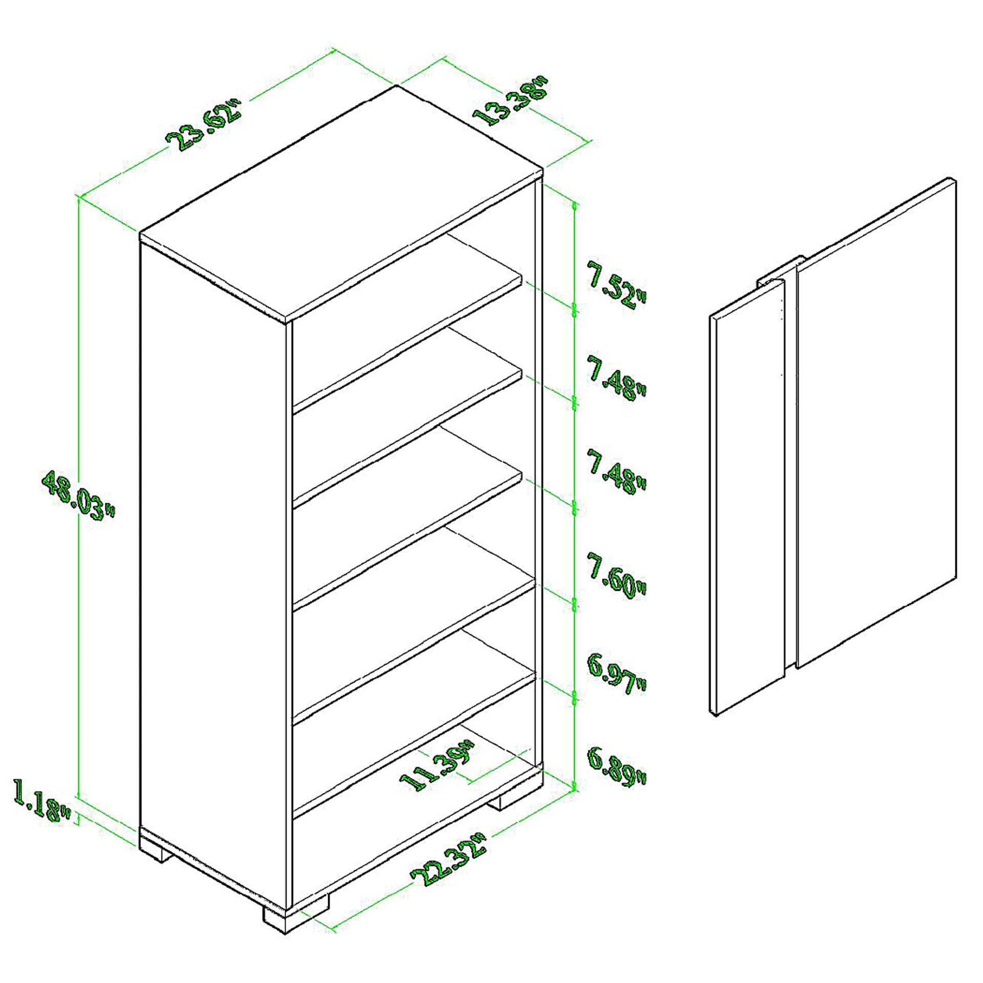 Kimeron Brown Shoe Storage Cabinet - Image 11