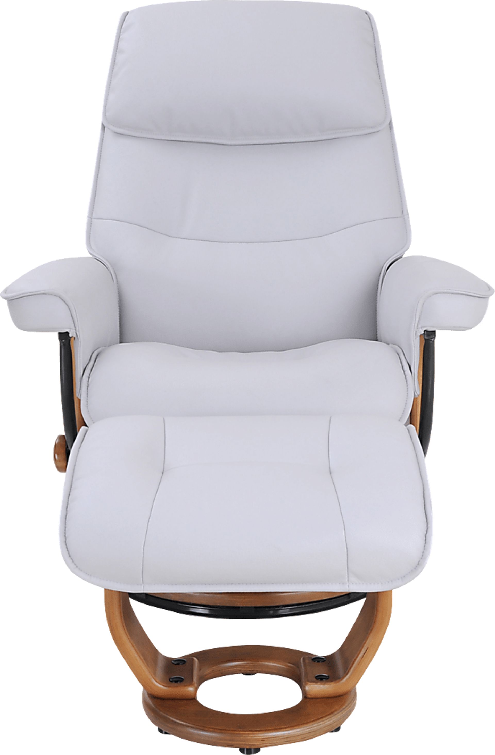 Kimi Way Gray Recliner and Ottoman - Image 2