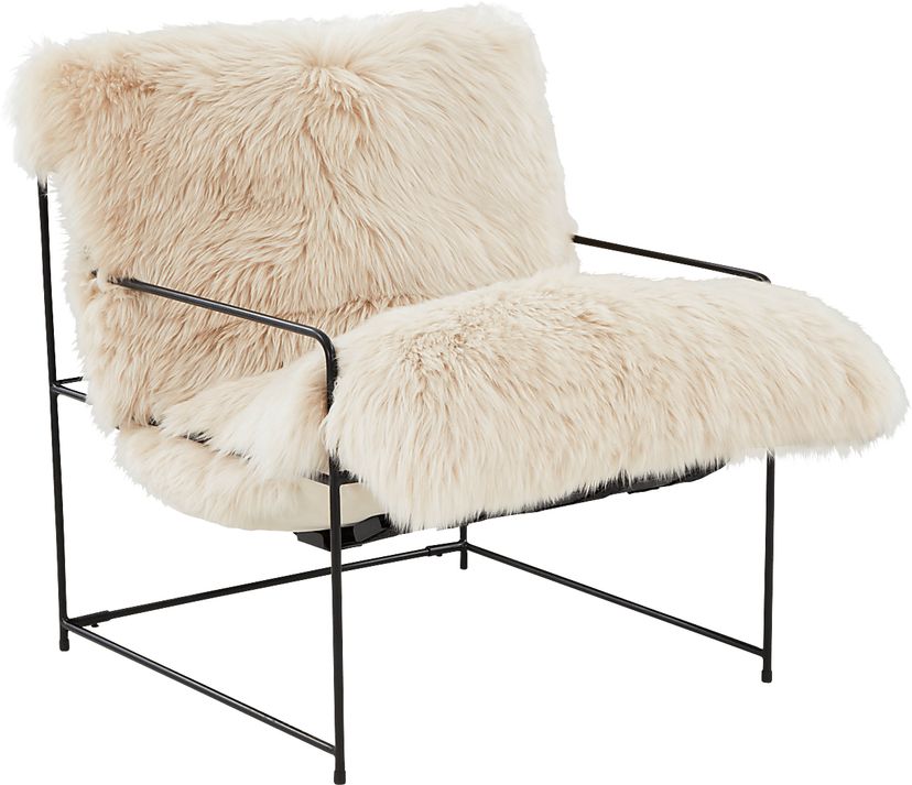 Kimi White Accent Chair