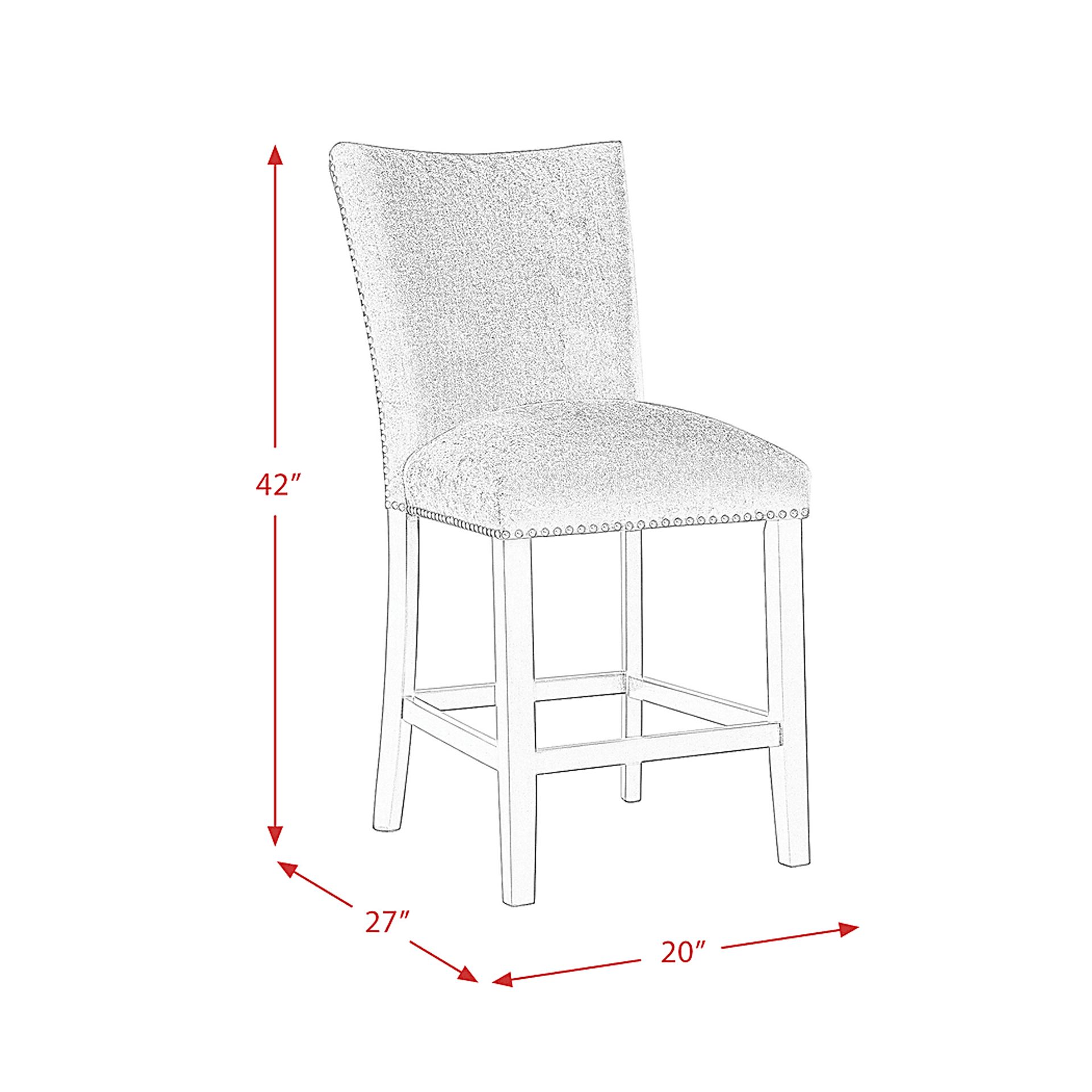 Kimlie Gray Counter Height Chair Set - Image 11