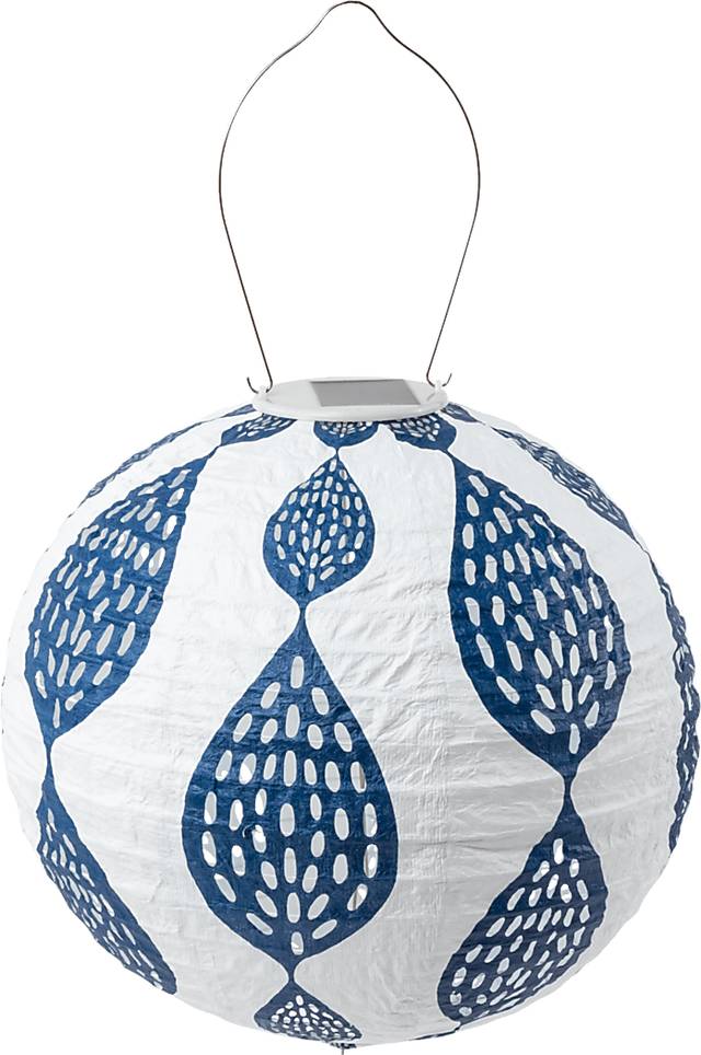 Kimmer Trail Outdoor Blue Solar Lantern - Thumbnail - Image 4