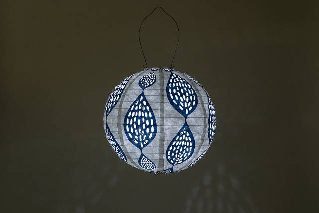 Kimmer Trail Outdoor Blue Solar Lantern - Thumbnail - Image 5