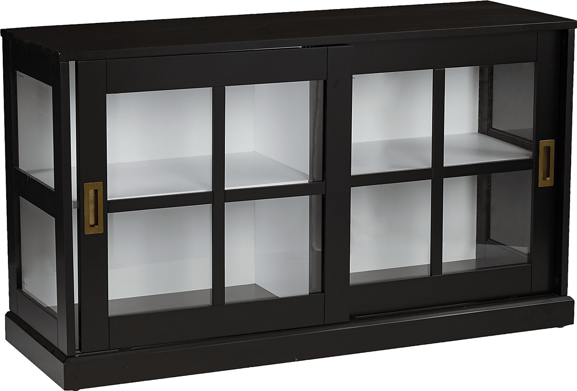Kimmeridge Black Curio Cabinet - Image 1