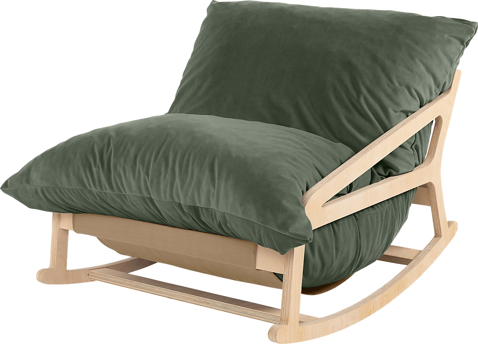 Kimna I Green Bean Bag Rocking Chair - Image 1