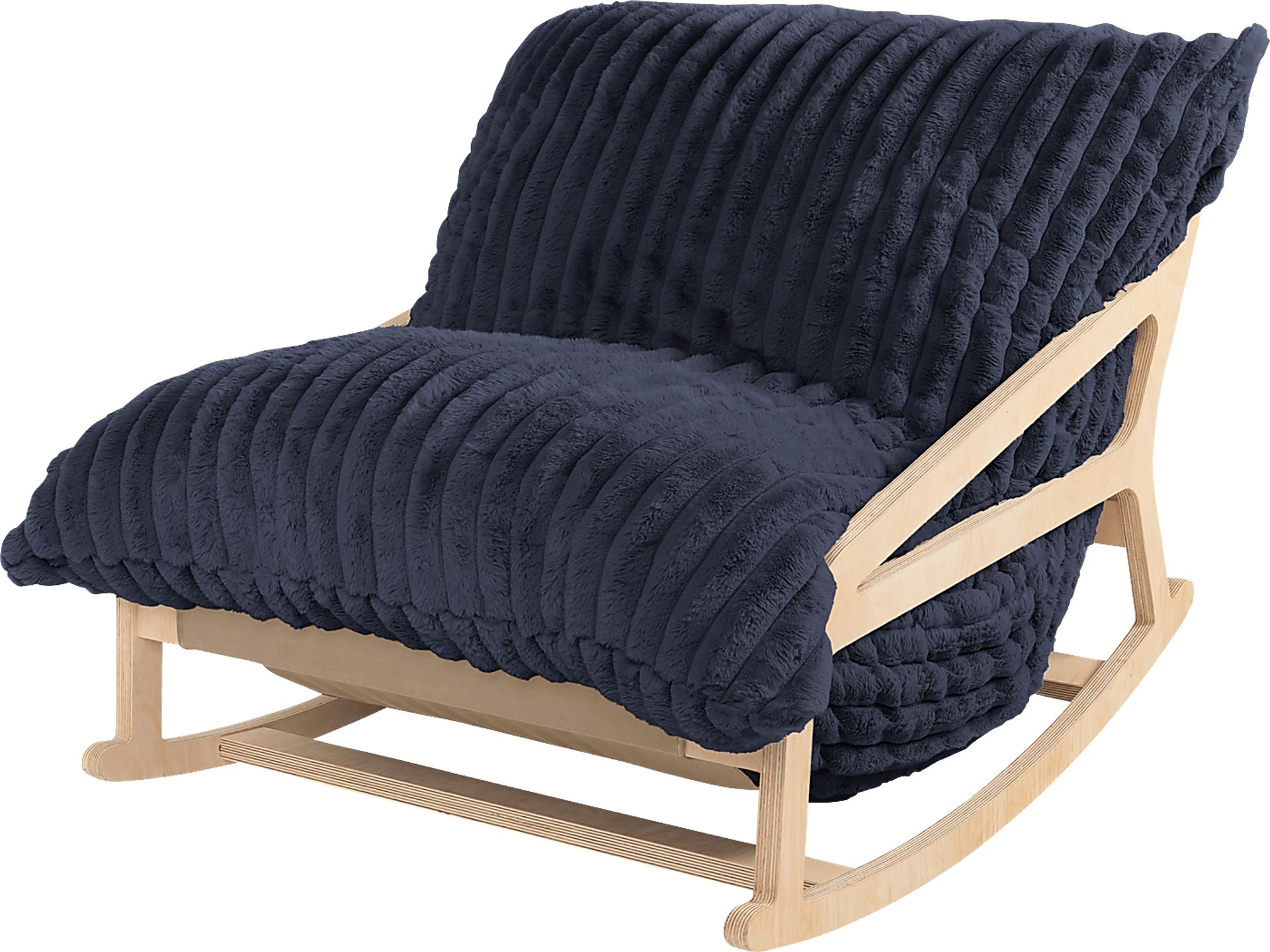 Kimna II Blue Bean Bag Rocking Chair - Image 1
