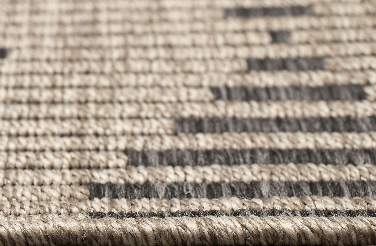 Kinacol Taupe Beige Outdoor Rugs | Rooms to Go