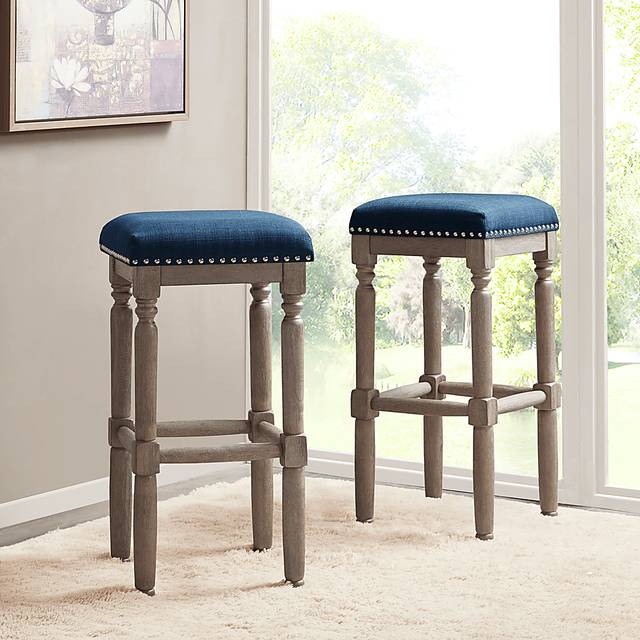 Kincheon Navy Barstool, Set of 2 - Thumbnail - Image 6