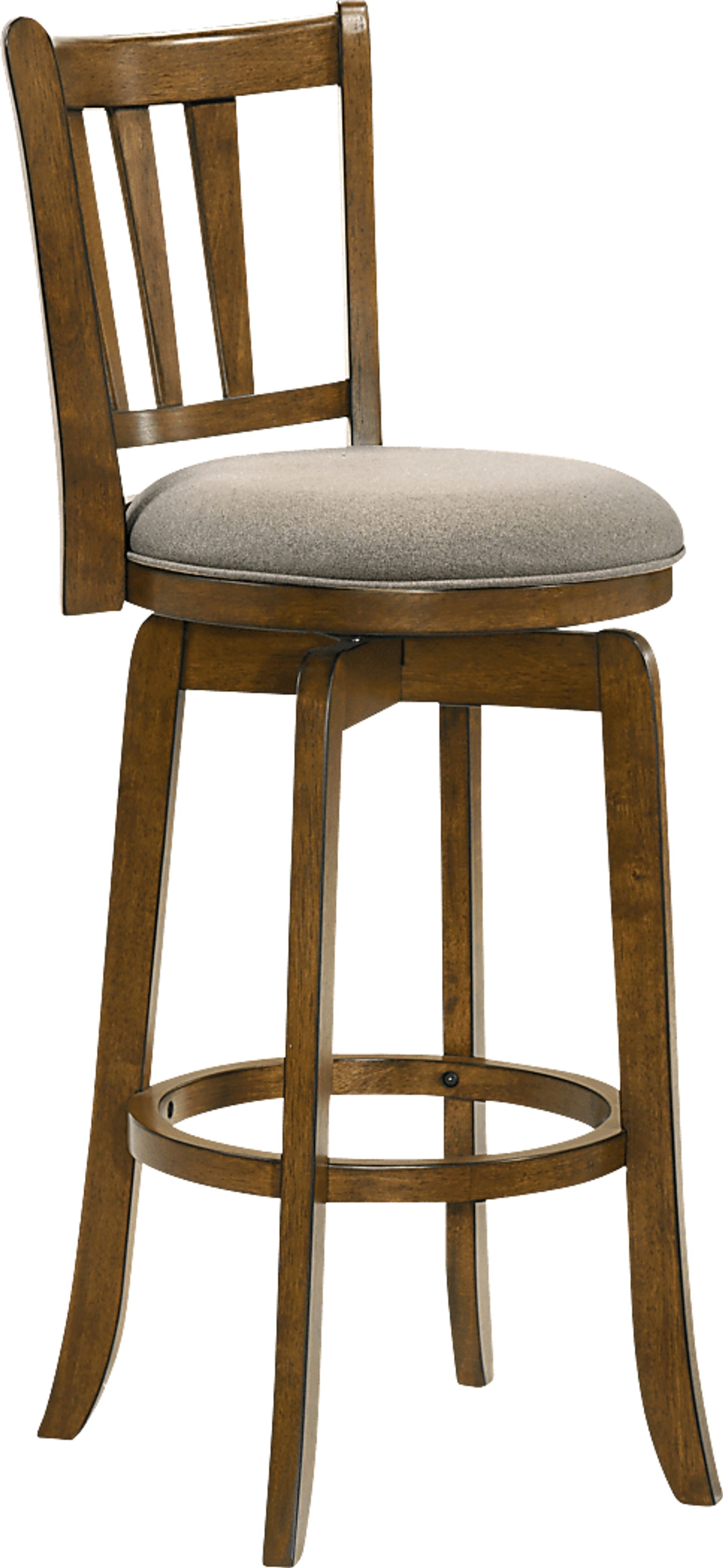 Kindersby Gray Swivel Barstool - Image 3