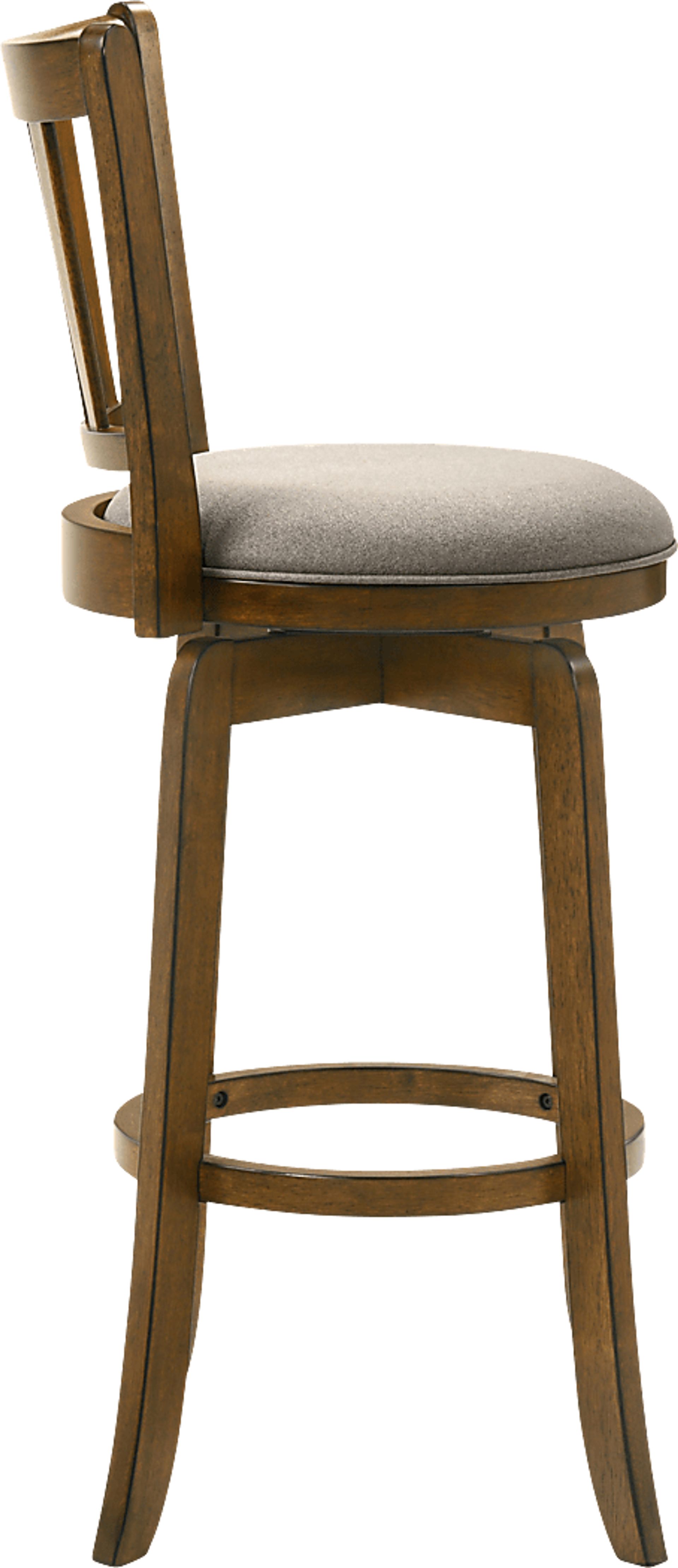 Kindersby Gray Swivel Barstool - Image 4