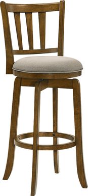Kindersby Gray Swivel Barstool