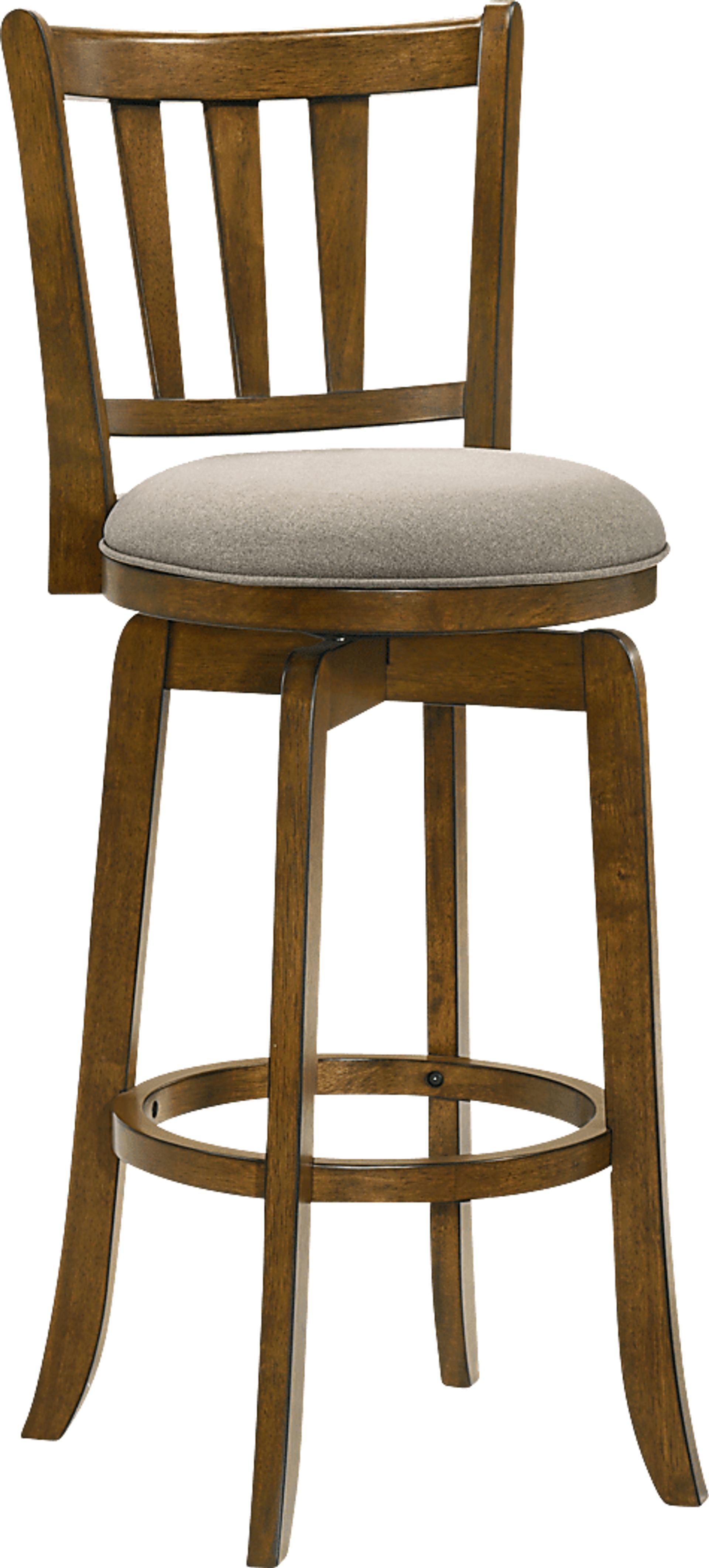 Kindersby Gray Swivel Barstool - Image 1